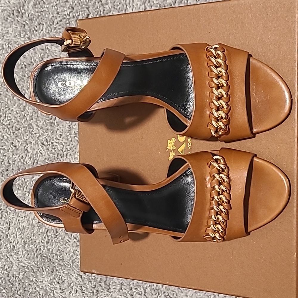 Coach sandal saddle size 6